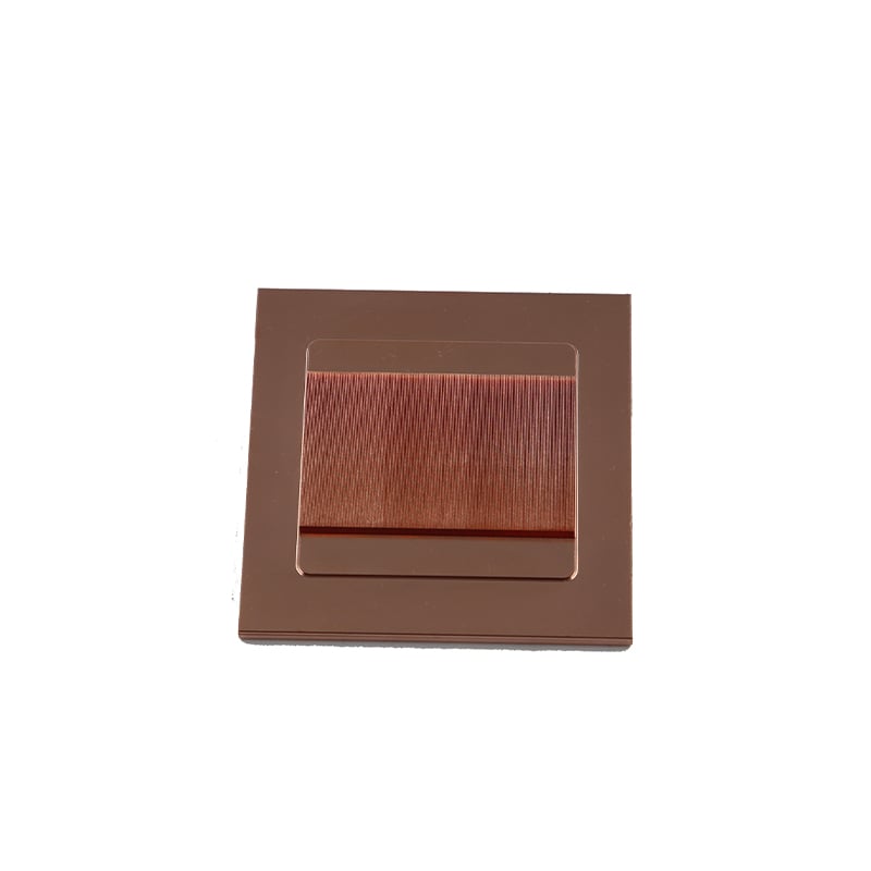 Pv Inverter Shovel Teeth Copper Fin Skived Heat Sink