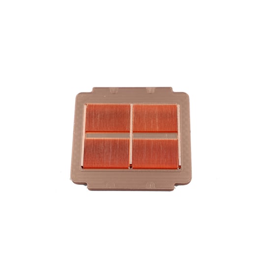 New Energy CNC Turning Shovel Teeth Copper Skived Fin Heat Sink